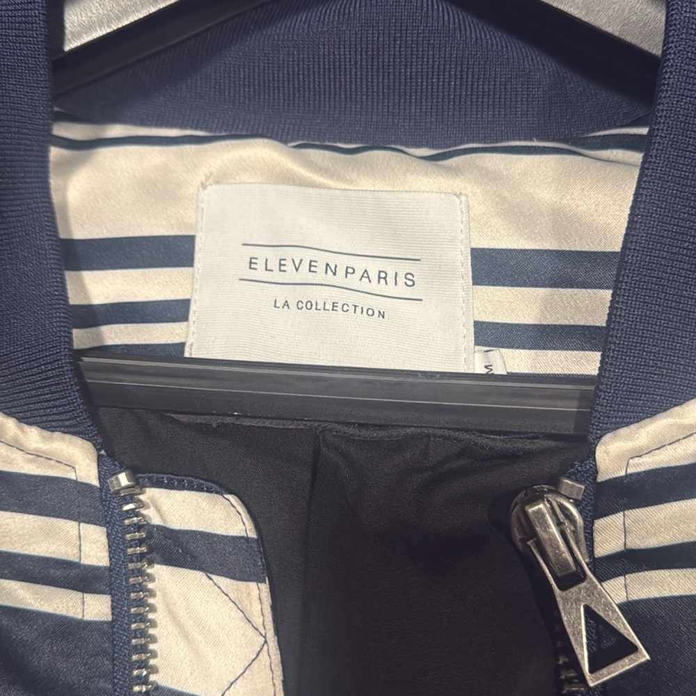 Eleven Paris Multicolor Striped Bomber Jacket - Picture 2 of 5